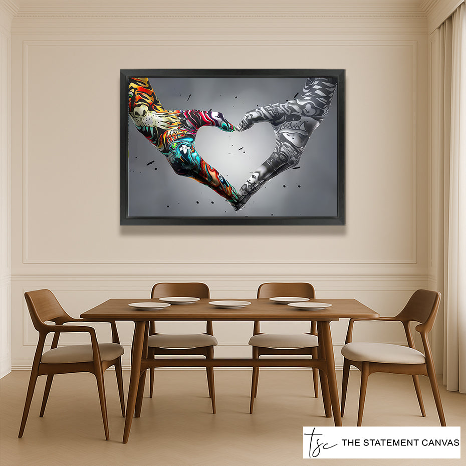 Inkbound Hearts on Wall 2