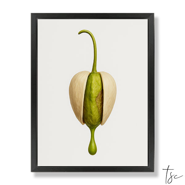Pistachio Cream Framed