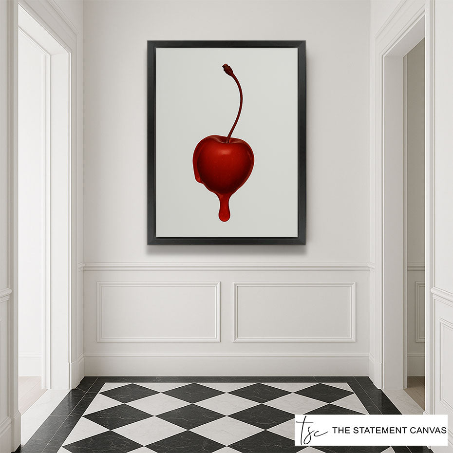 Cherry pop on wall