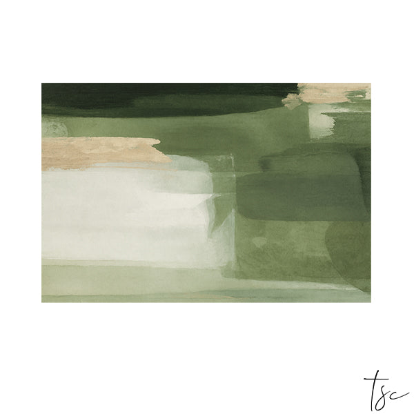 Whispers in green canvas