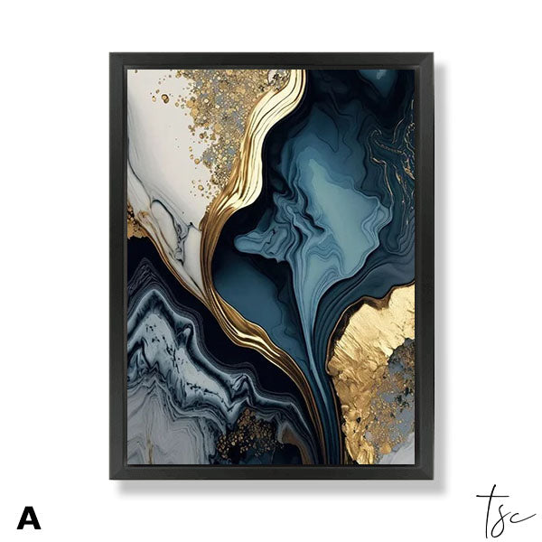 Volcanic Blue A Black Frame